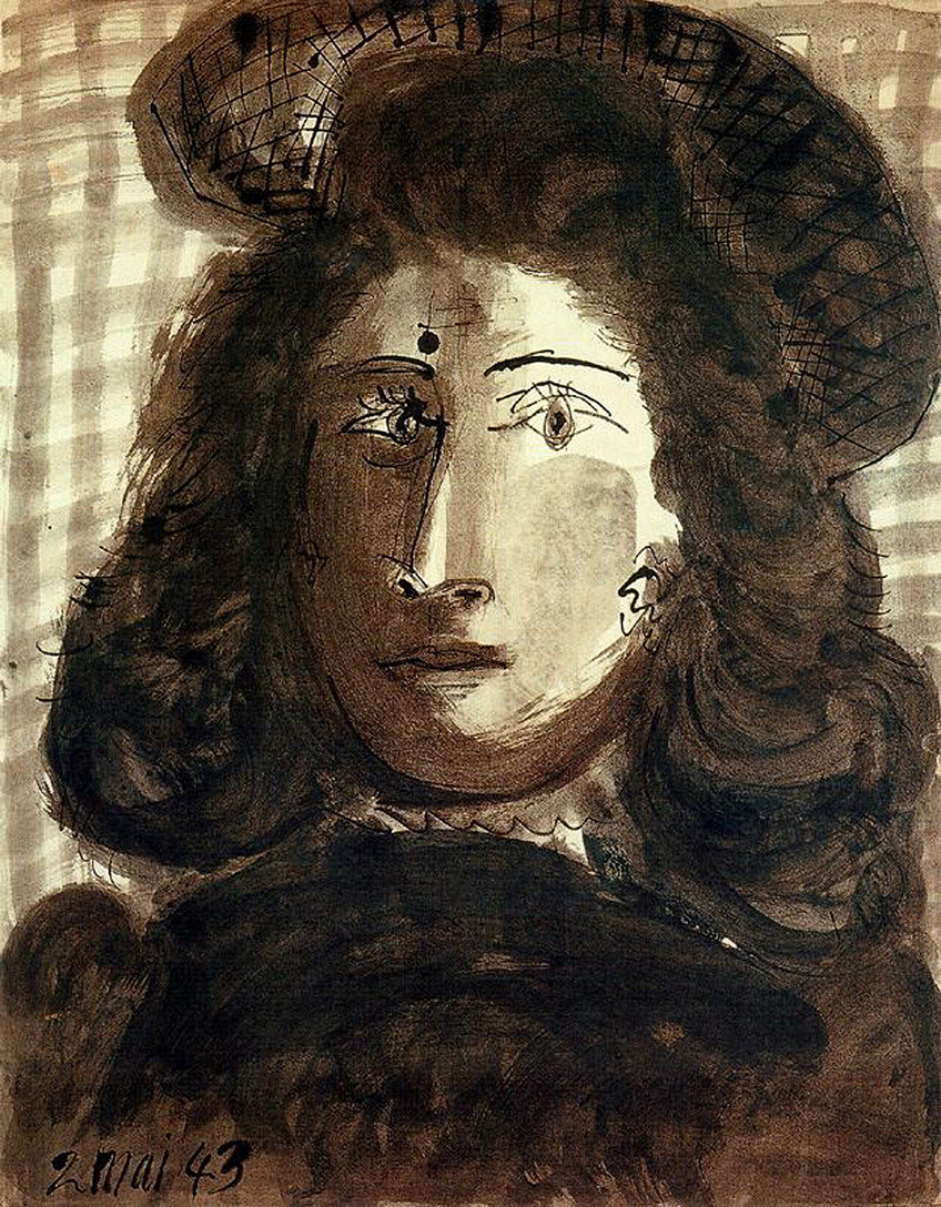Picasso Woman with hat 1943
